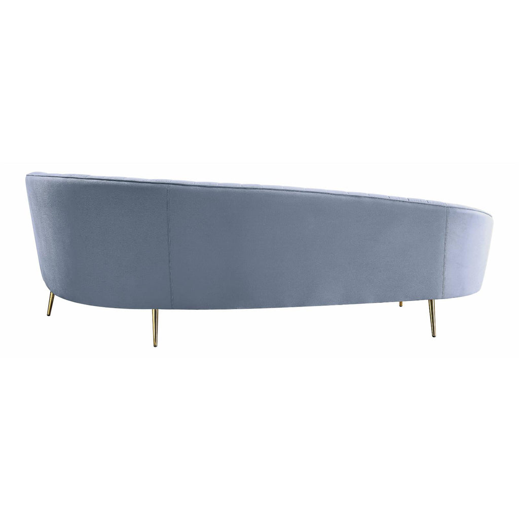 Light Gray Velvet Sofa W8248