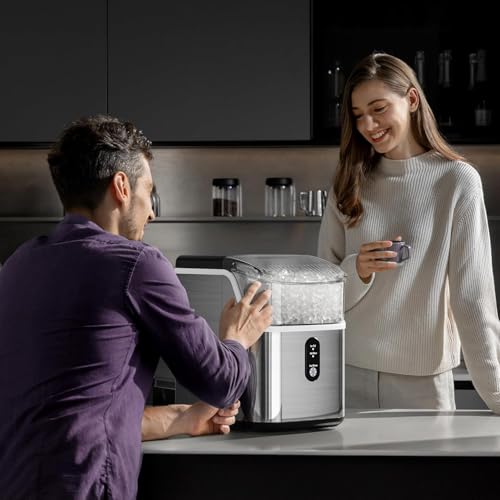 Black Portable Ice Maker Machine with Self-Cleaning Function I509