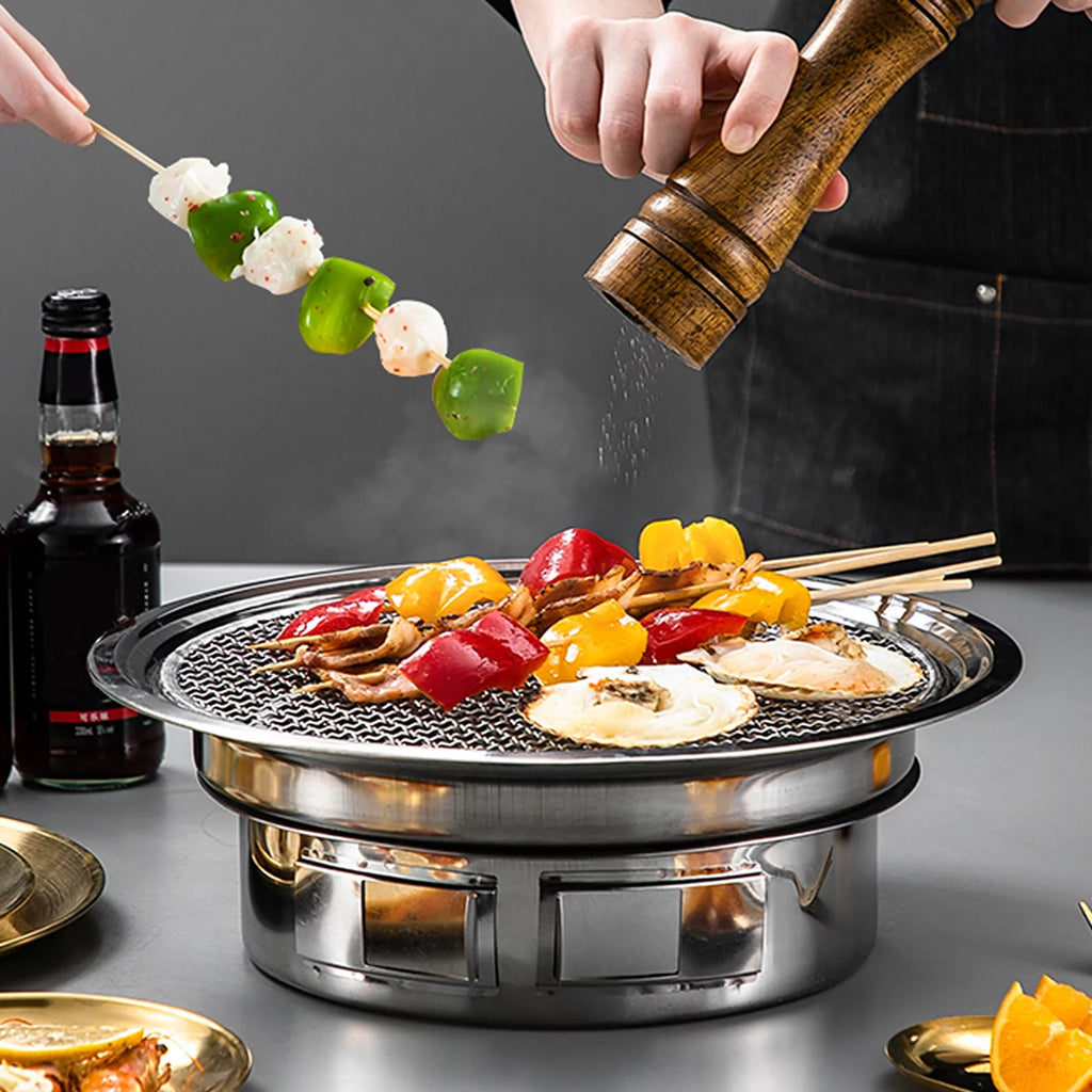 Charcoal Grill Non-stick Portable Stainless Steel BBQ Stove S6750