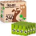 240 Count Compostable Unscented Dog Poop Bags X4957