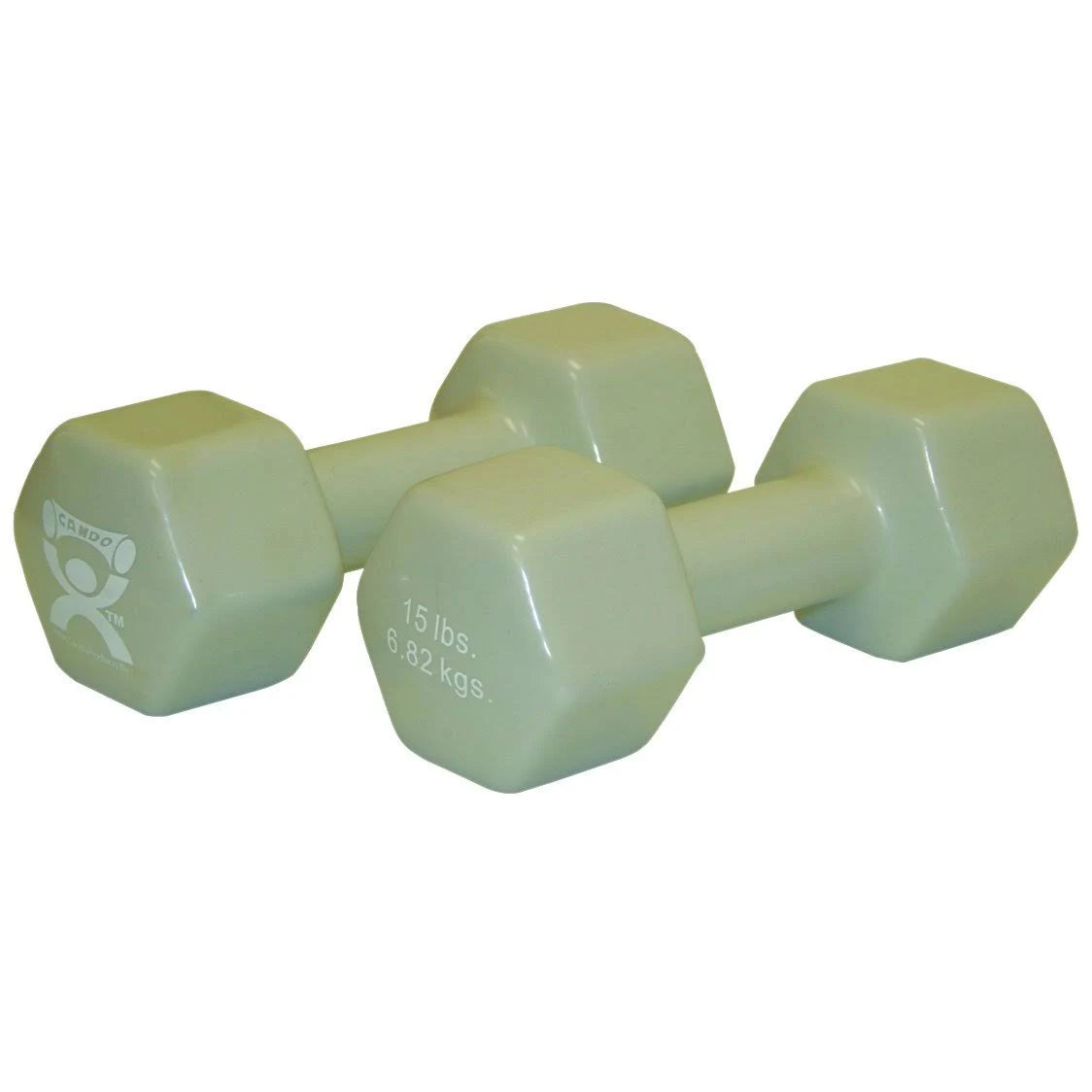15 lb Silver Vinyl Dumbbell Pair V19904