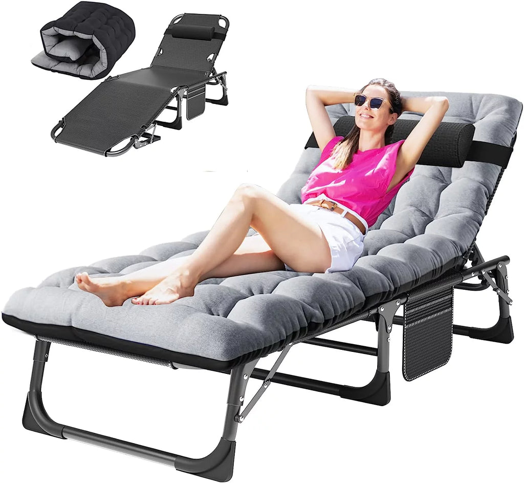 5-Position Adjustable Folding Lounge Chair S857444