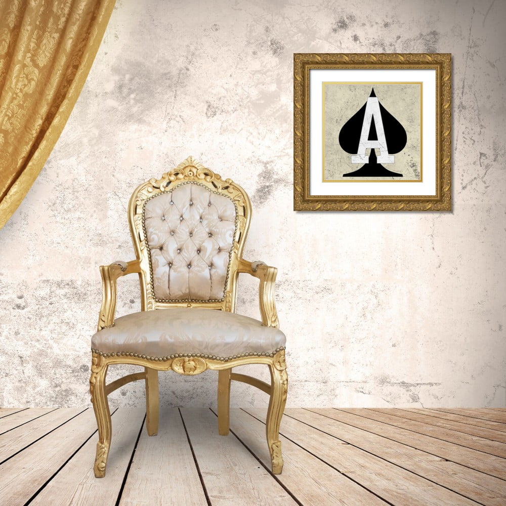 26x26 Gold Ornate Wood Framed Art Print N8216