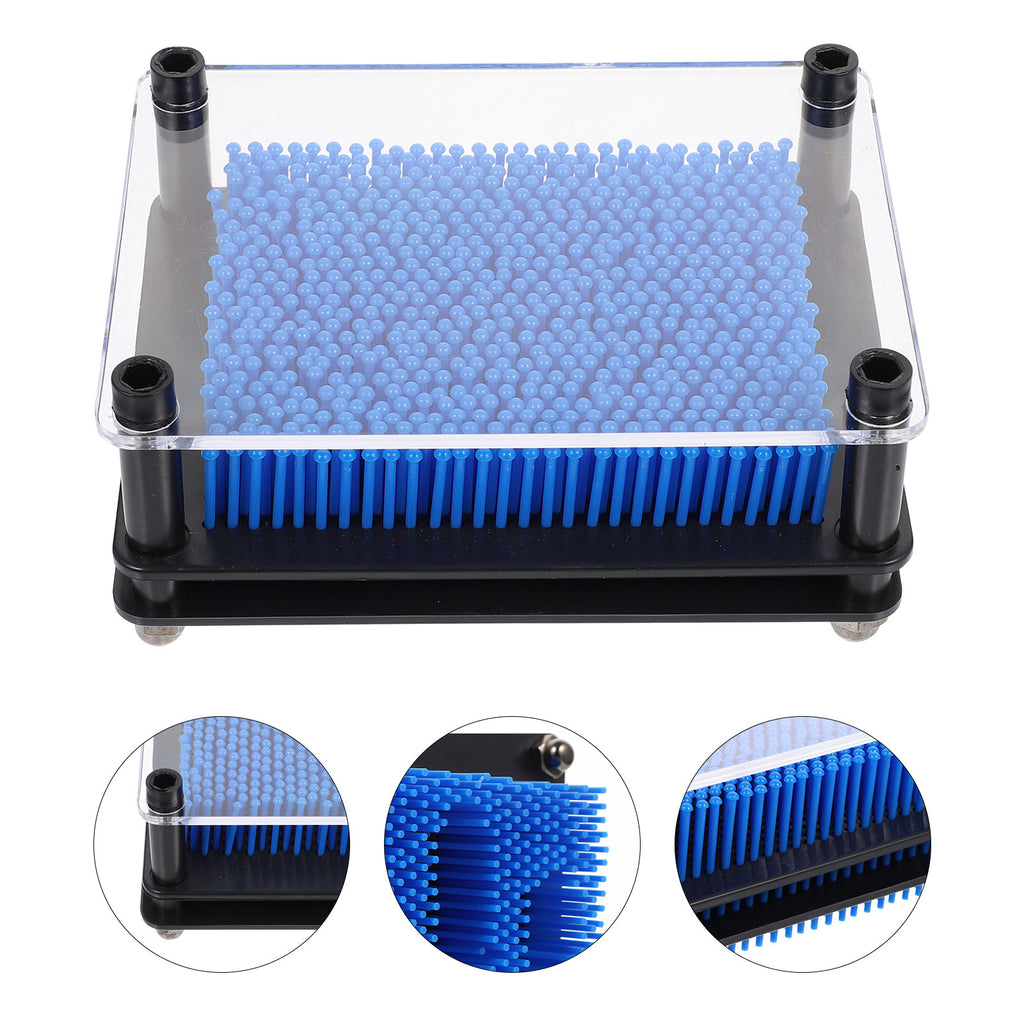 3D Pin Art Toy Plastic Square Handprint S206548