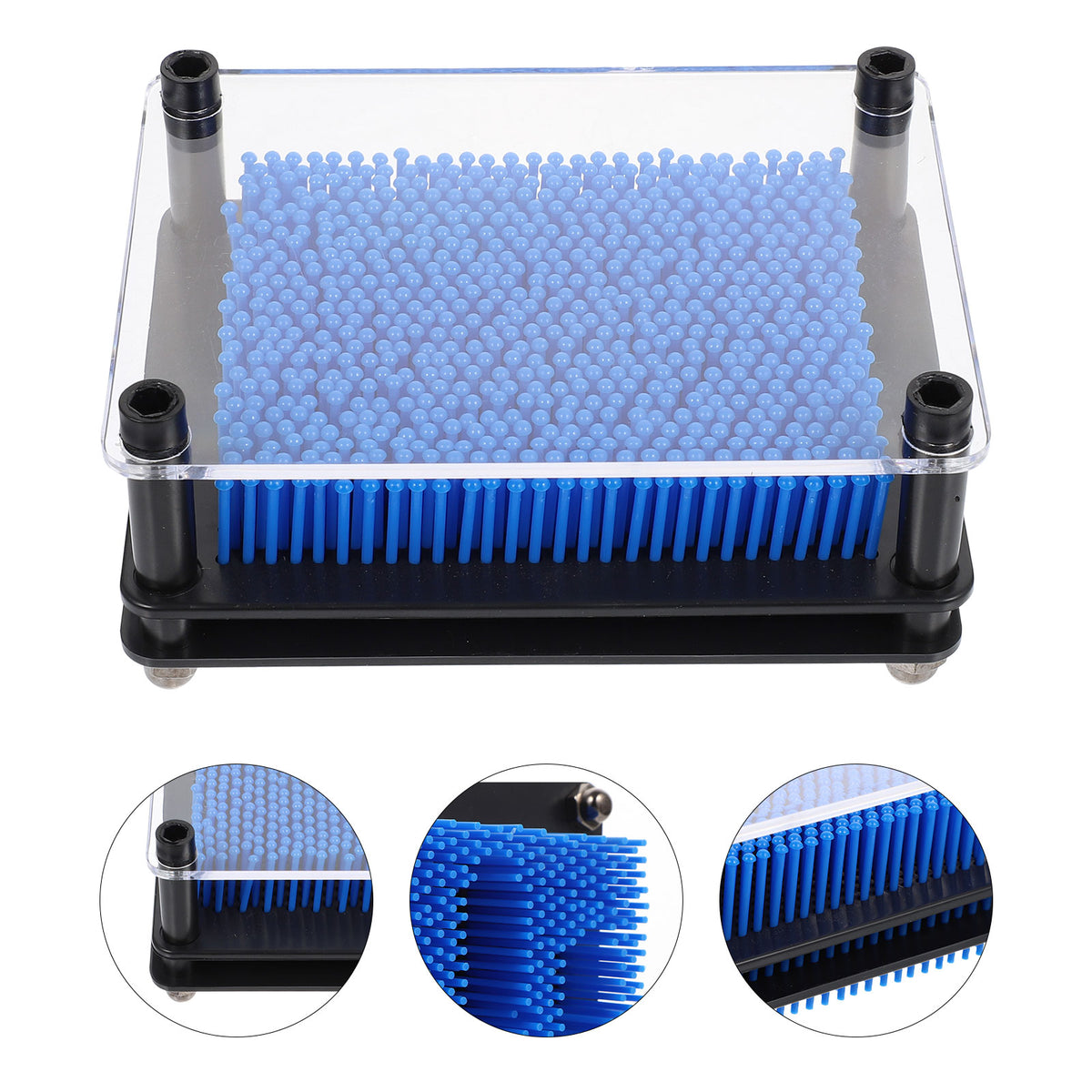 3D Pin Art Toy Plastic Square Handprint S206548