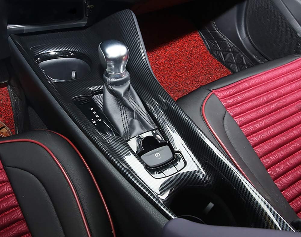 Carbon Fiber Style Interior Gear Shift Panel Cover Trim Frame P653