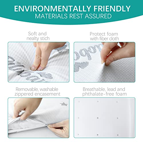 Waterproof Breathable Bassinet Mattress Pad with Removable Zippered Cover P97449