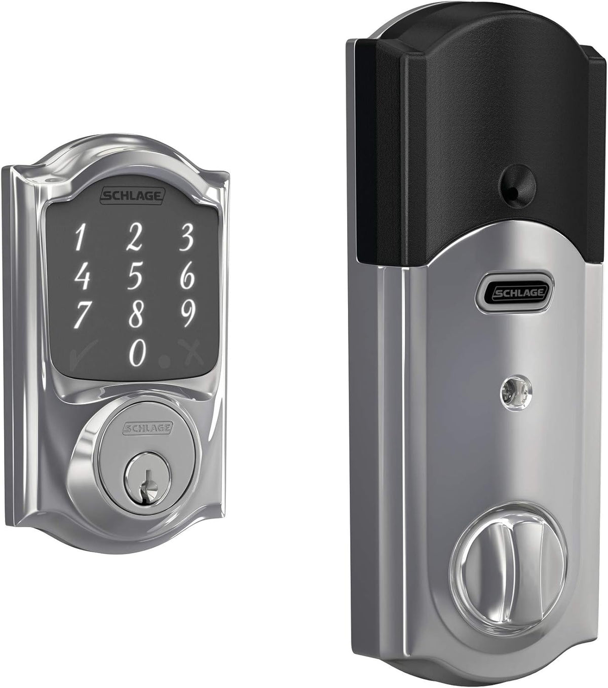Touchscreen Smart Deadbolt with Built-in Alarm L26472