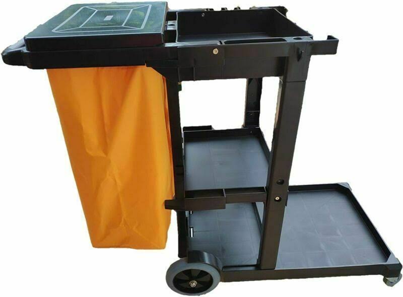 Yellow/Grey Commercial Janitorial Cart X9358