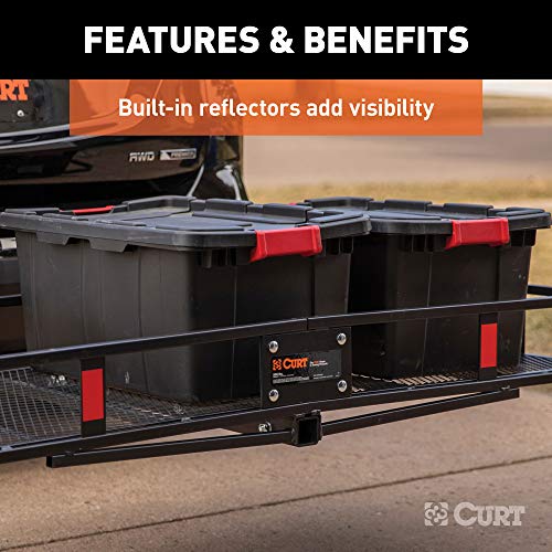 60 x 24-Inch Black Steel Cargo Carrier F4522