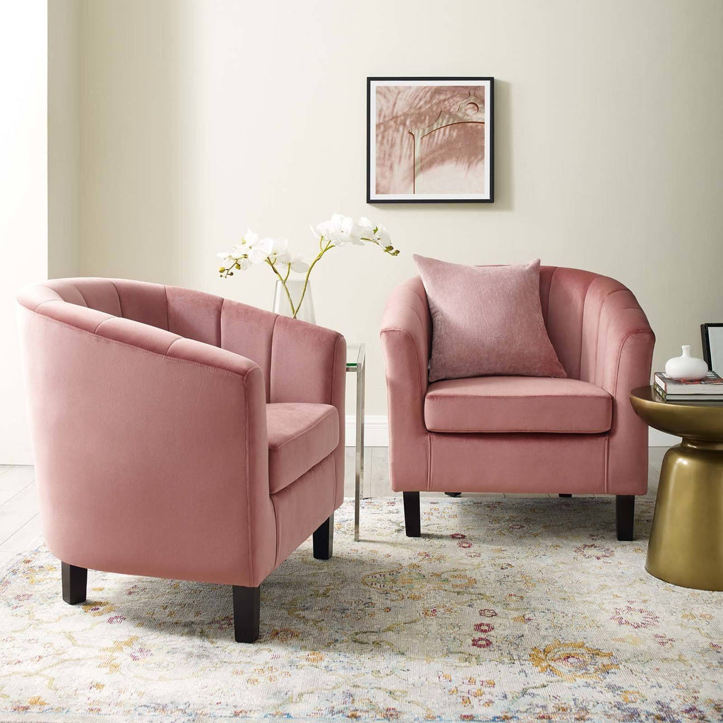Light Blue Performance Velvet Armchair Set of 2 Q80584