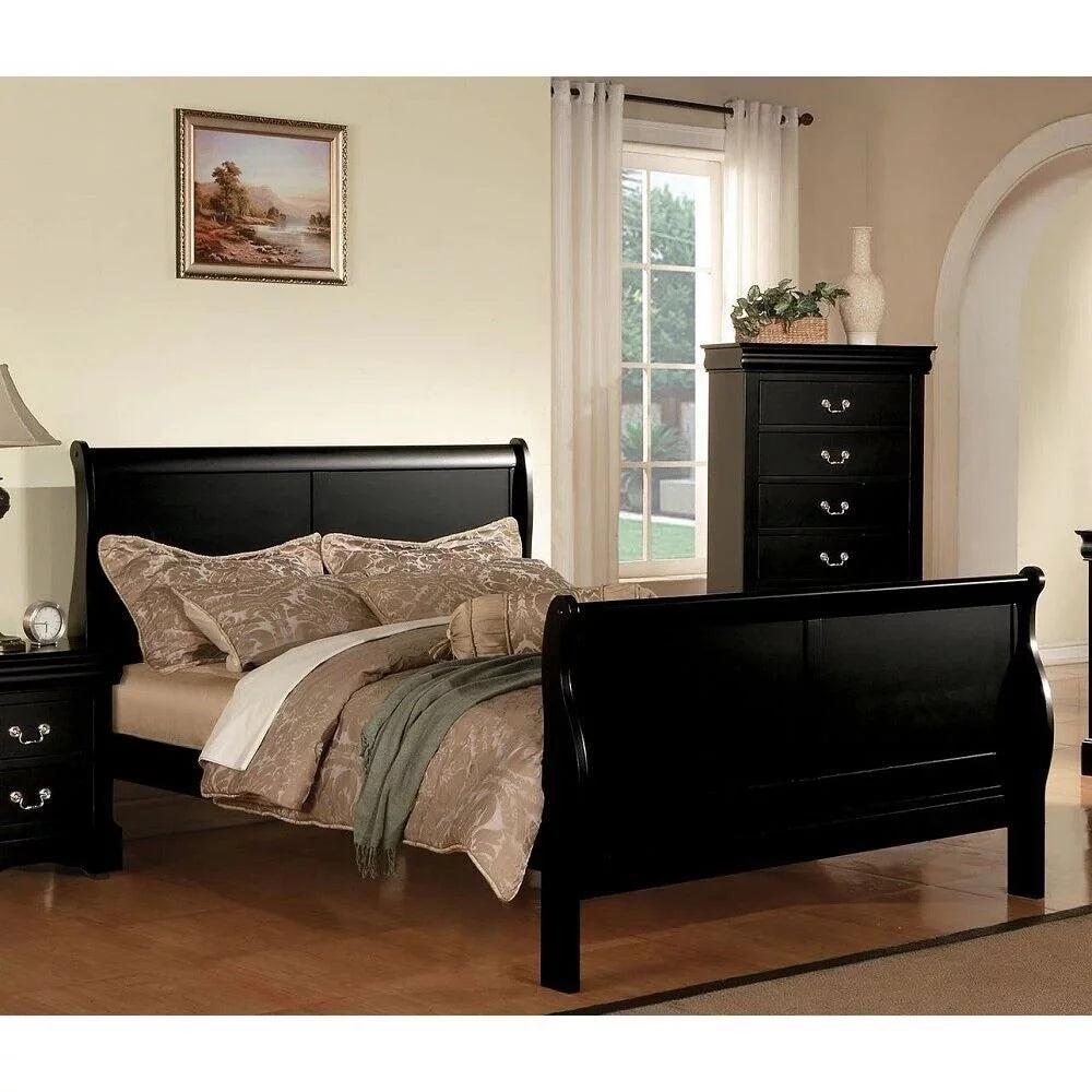 Black 4pc Queen Bedroom Set U48125