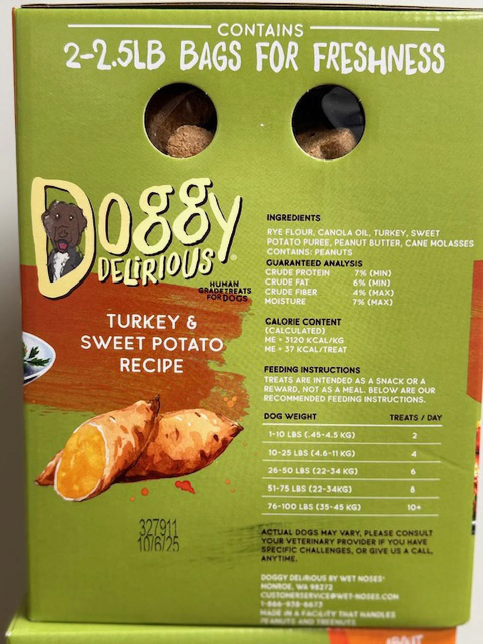 Turkey and Sweet Potato Flavor Dog Treats, 5 Pounds Q371734