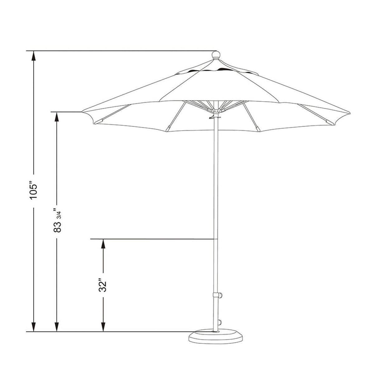 9 ft. Patio Umbrella N892106