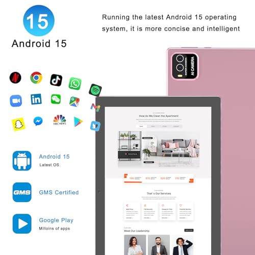 10" Android 15 Tablet 12 GB RAM 64GB ROM Black Z68808