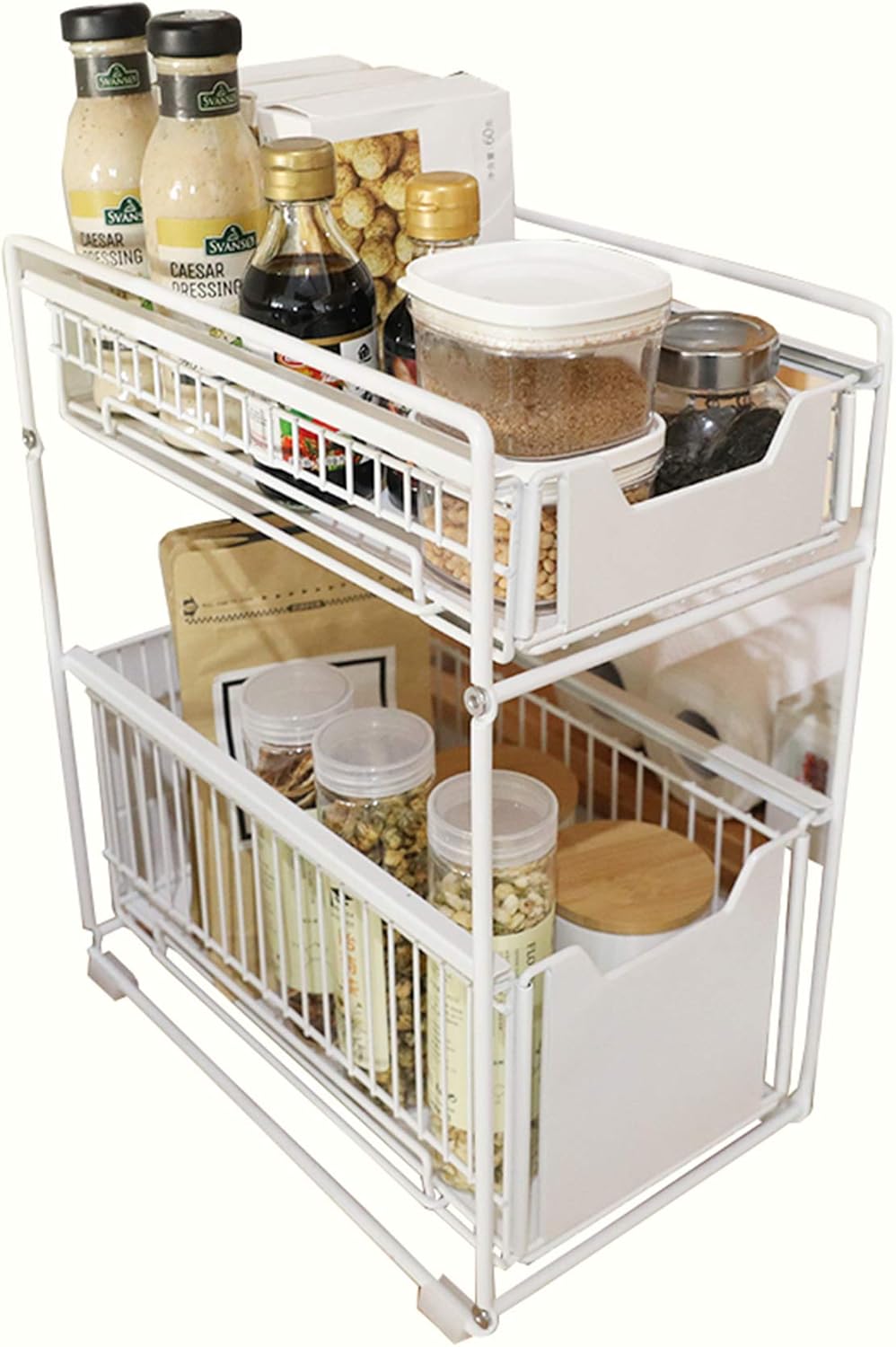 Under Sink Cabinet Organizer with Sliding Drawer L663910