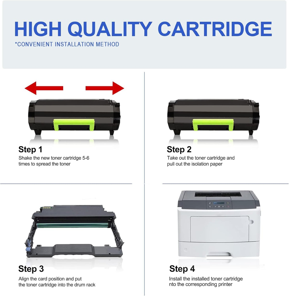 Compatible Remanufactured Toner Cartridge Replacement 3 Black U9431