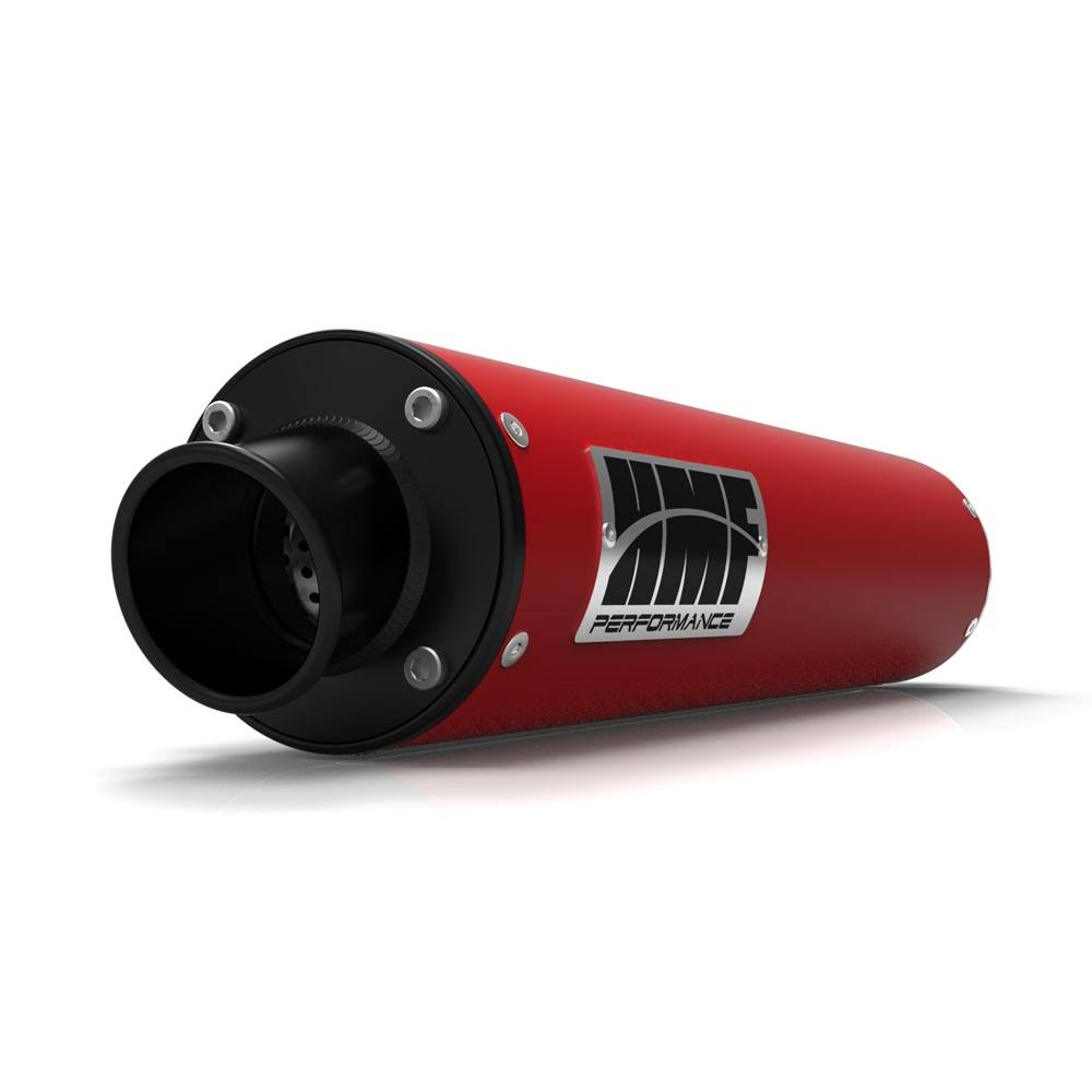 Red Slip On Exhaust with Turn-Down End Cap M342