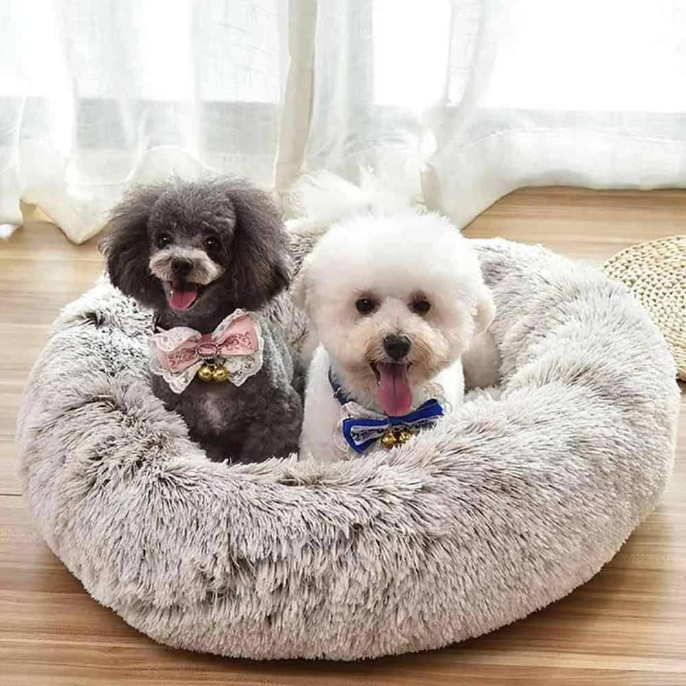 Shag Donut Cuddler Pet Bed H17373