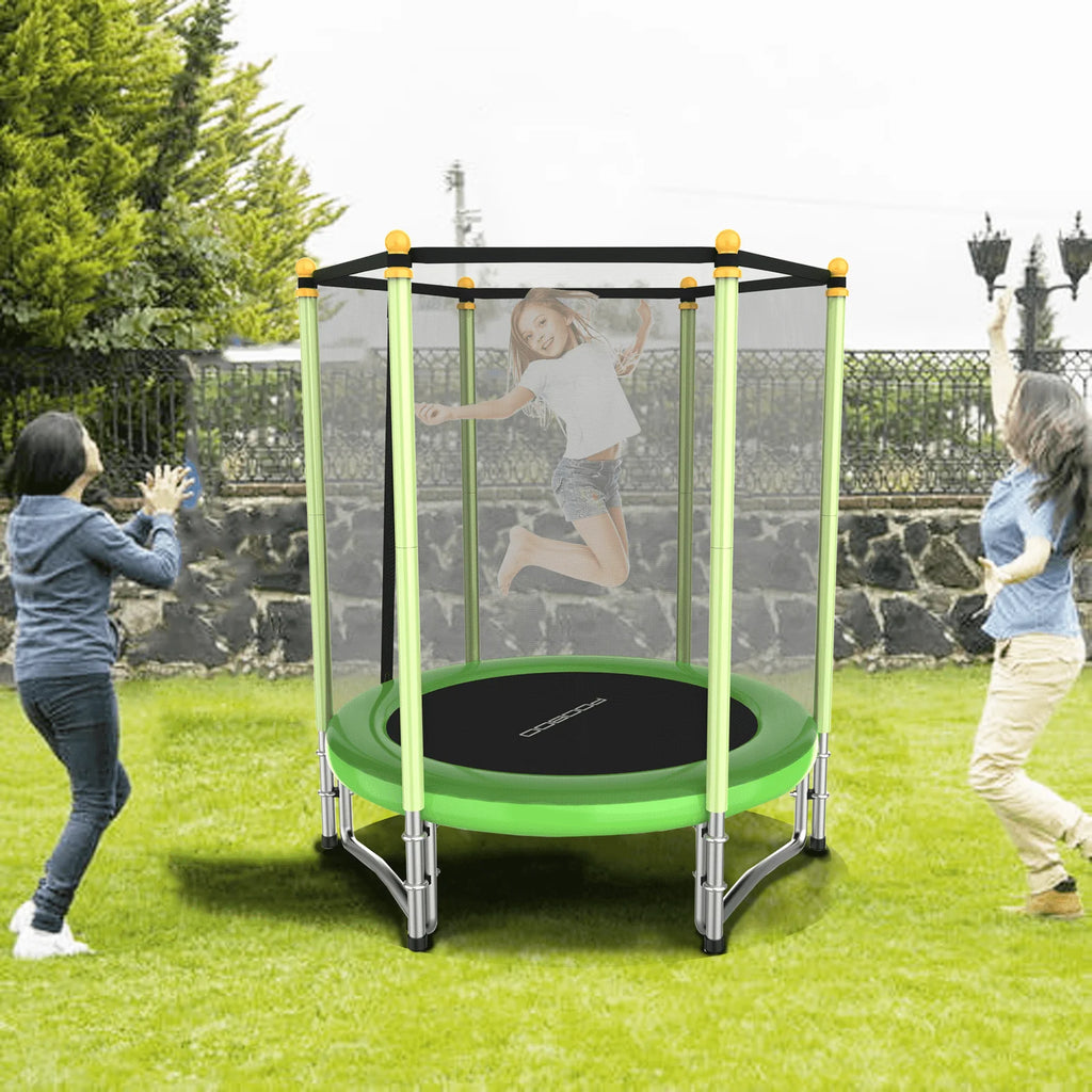 55 Trampoline with Safety Enclosure Net N8972