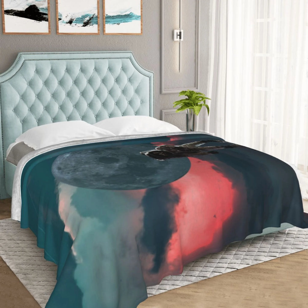 Double Layer Plush Throw Blanket, 50" x 40" G47058