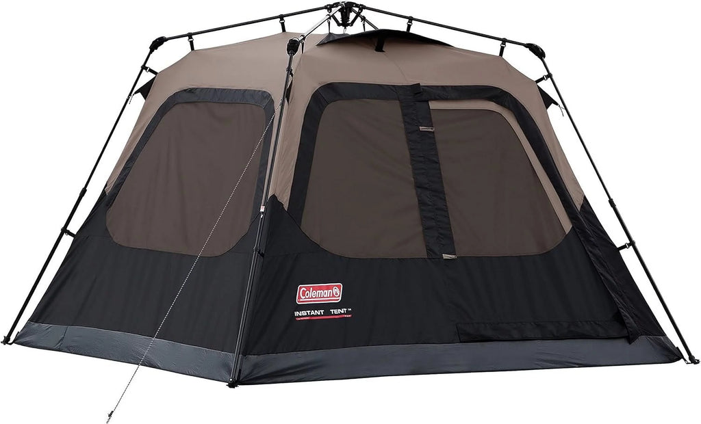 6-Person Dark Room Dome Camping Tent with Screen Room R547348
