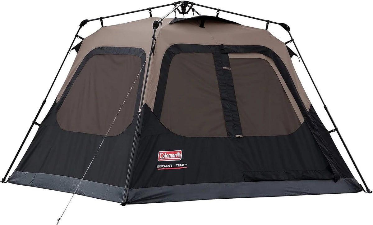 6-Person Dark Room Dome Camping Tent with Screen Room R547348