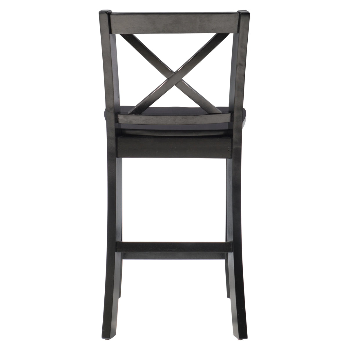 Black Wood 24-Inch Counter Stool V50307