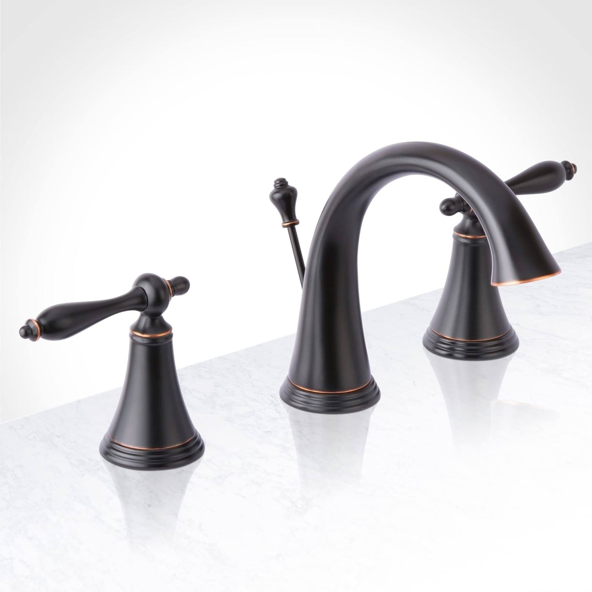 Oil Rubbed Bronze Widespread Bathroom Faucet A662