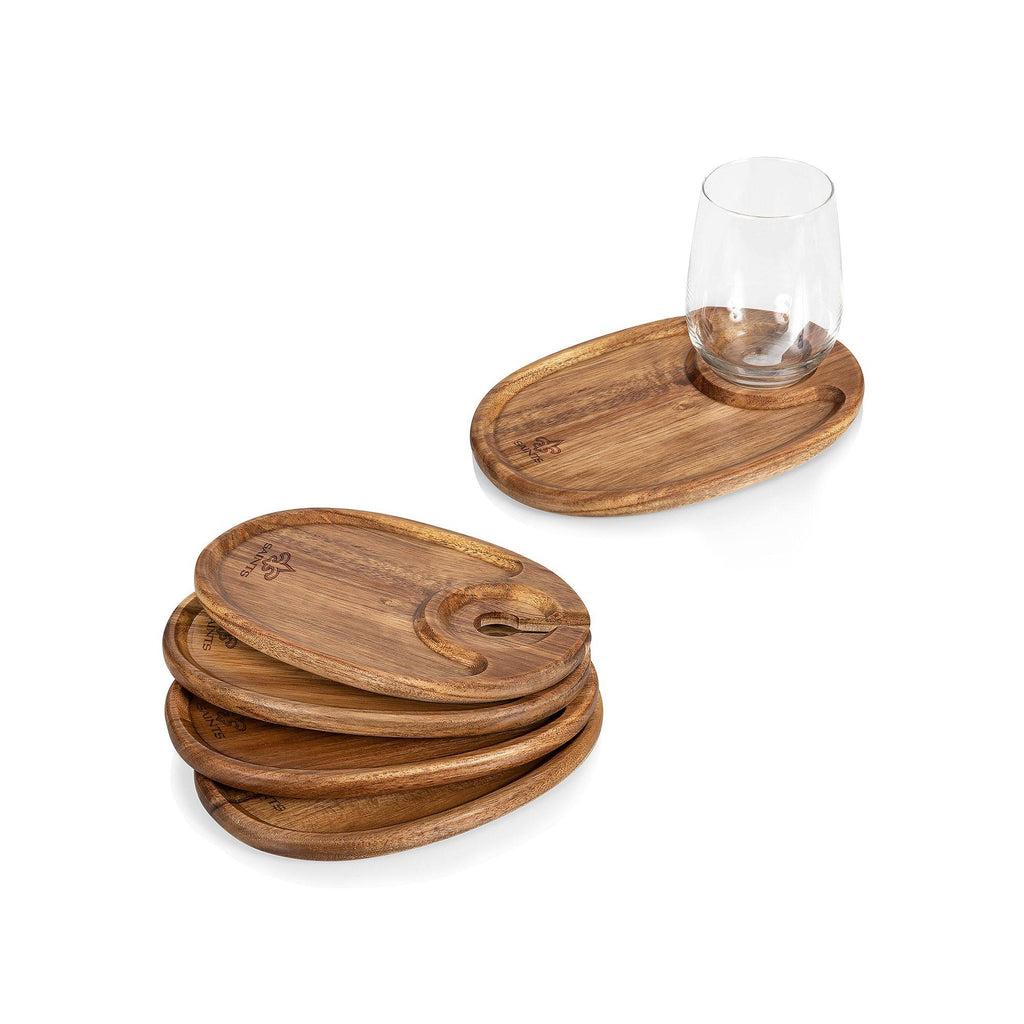 Brown Wine Appetizer Plates Set W773