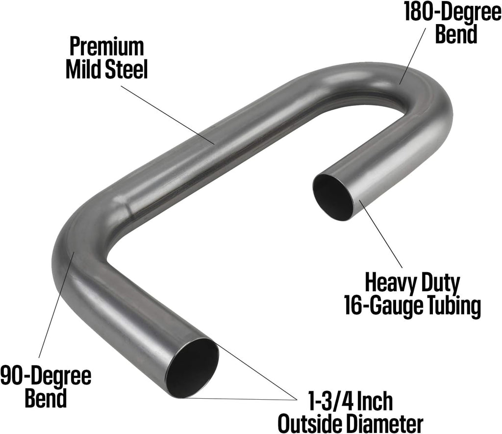 1-3/4 Inch Mild Steel Exhaust Pipe Pack of 2 T585047