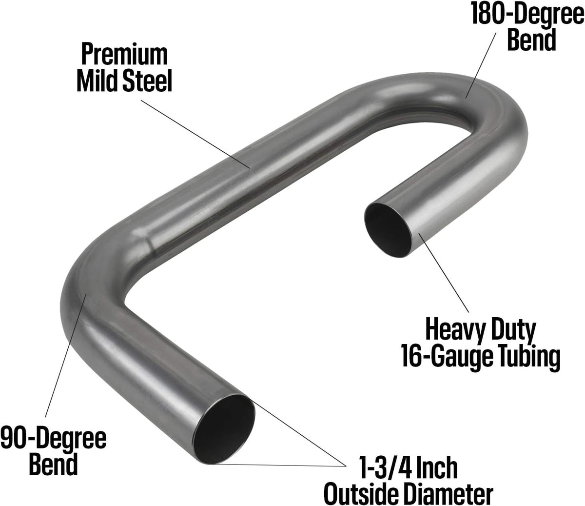 1-3/4 Inch Mild Steel Exhaust Pipe Pack of 2 T585047