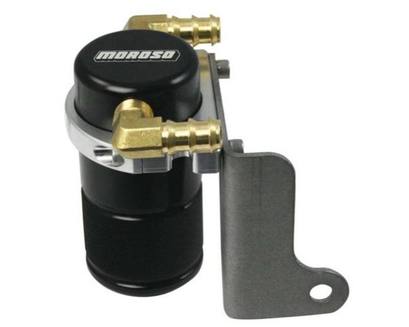 Black Billet Aluminum Air/Oil Separator Catch Can S987