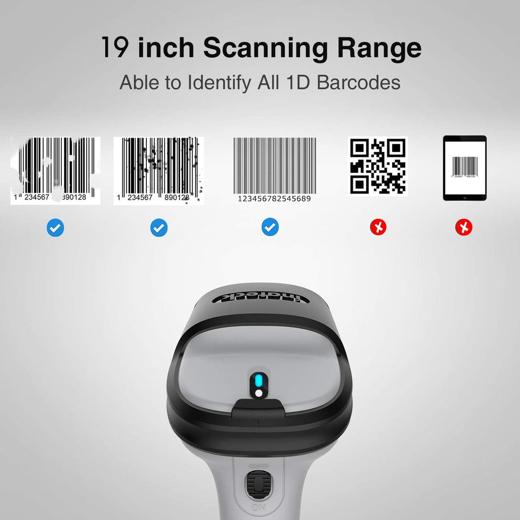 Bluetooth Barcode Scanner, 35m Range Y219