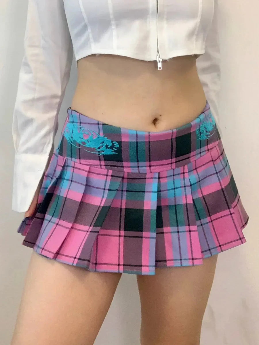 Kawaii Pink Blue Mini Skirt R453