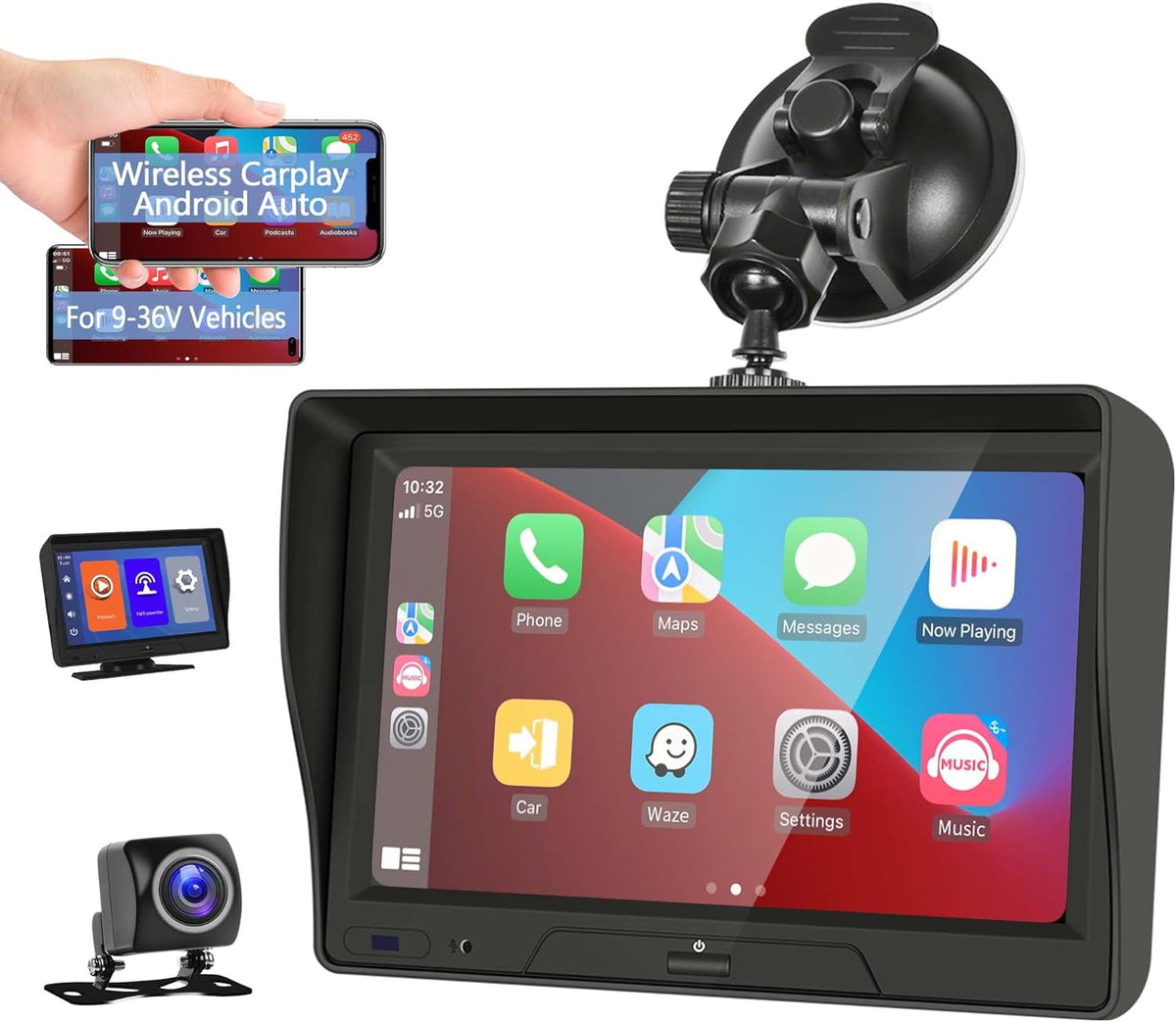 7" Bluetooth Car Stereo with Backup Camera J579932