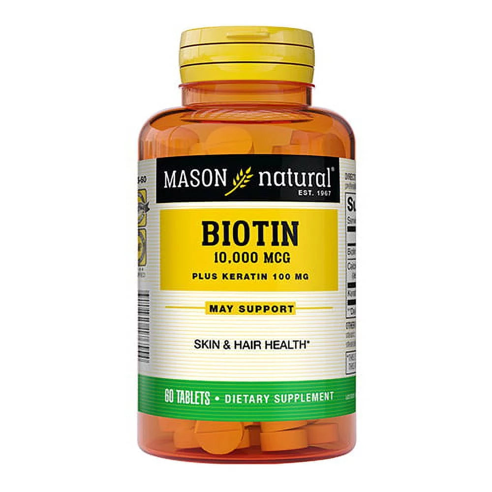 Biotin Plus Keratin 10,000 Mcg Tablets 6 Pack H531913