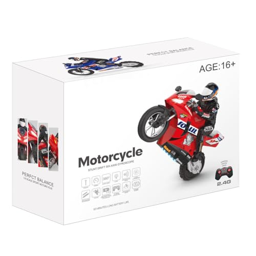 Remote Control Dual-Motor Self-Balancing Motorcycle 2.4G 1/6 Blue Y81270
