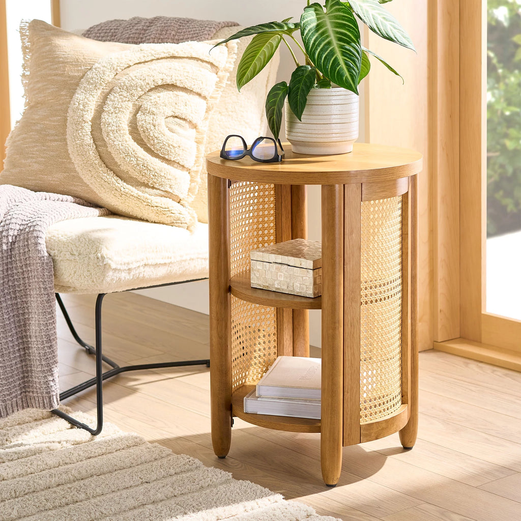 Side Table, Light Honey Finish J50647