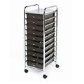 10 Drawer Organizer Cart Black H166013