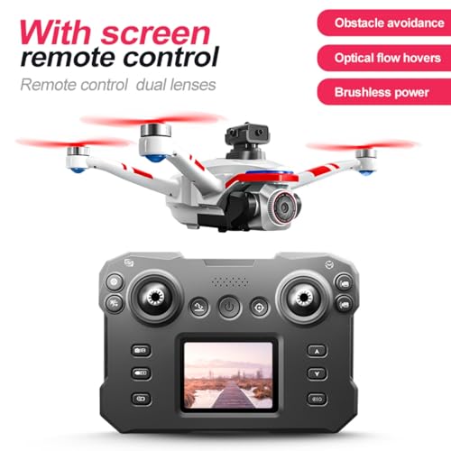 Kids Drone with Screen Display Remote Control, 1080P Dual Camera, LED Lights N695