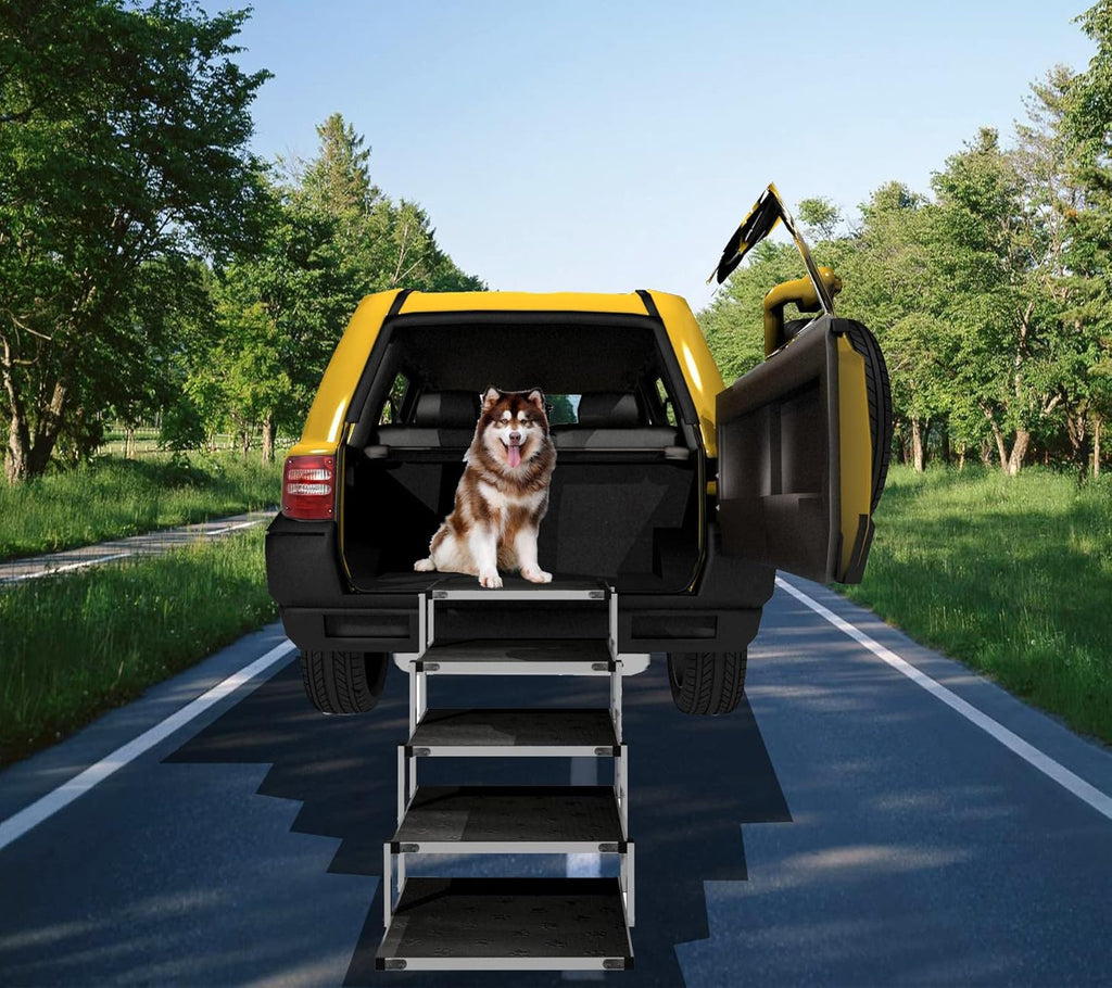 Folding Dog Ramp for Large Dogs with Non-Slip Surface W987439