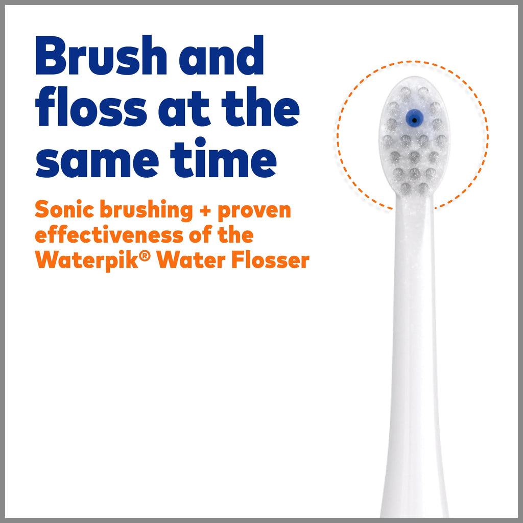 White Electric Toothbrush & Water Flosser Combo F769