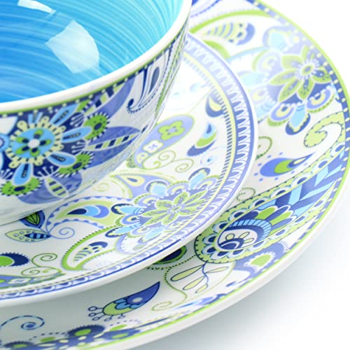 16 Piece Round Porcelain Dinnerware Set T610