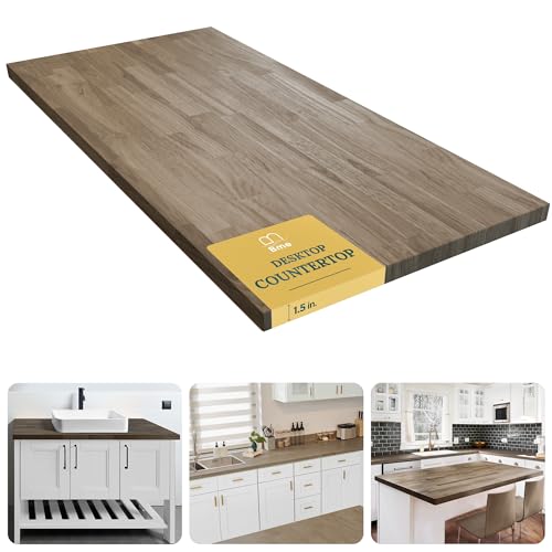 Walnut Solid Wood Butcher Block Countertop, 3ft L x 25"W x 1.5in Thick W902