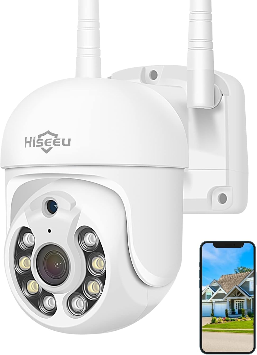 3MP Outdoor Wireless Security Camera with Floodlights E932950