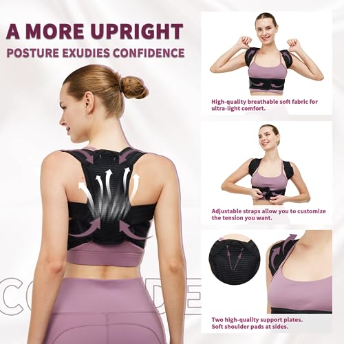 Adjustable Upper Back Brace Posture Corrector (XL) E400999
