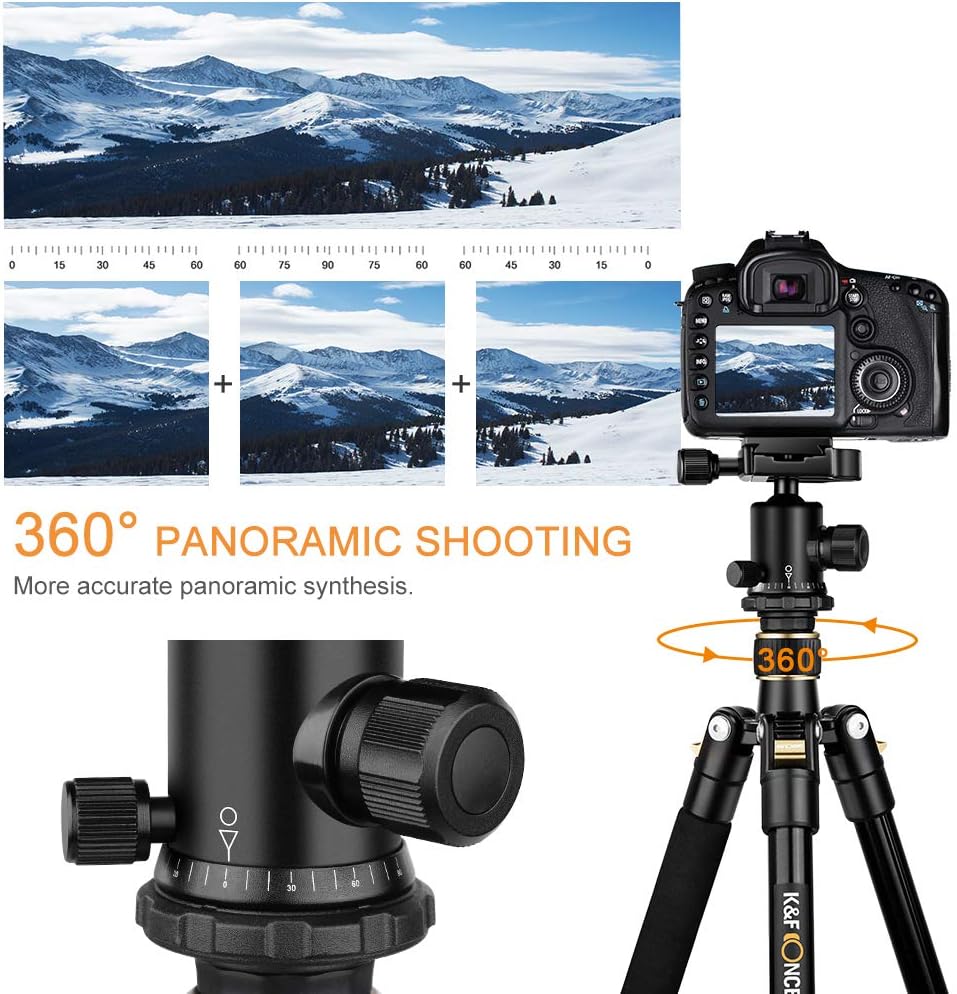 66 inch Carbon Fiber Camera Tripod with Monopod L893271