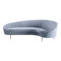 Light Gray Velvet Sofa W8248