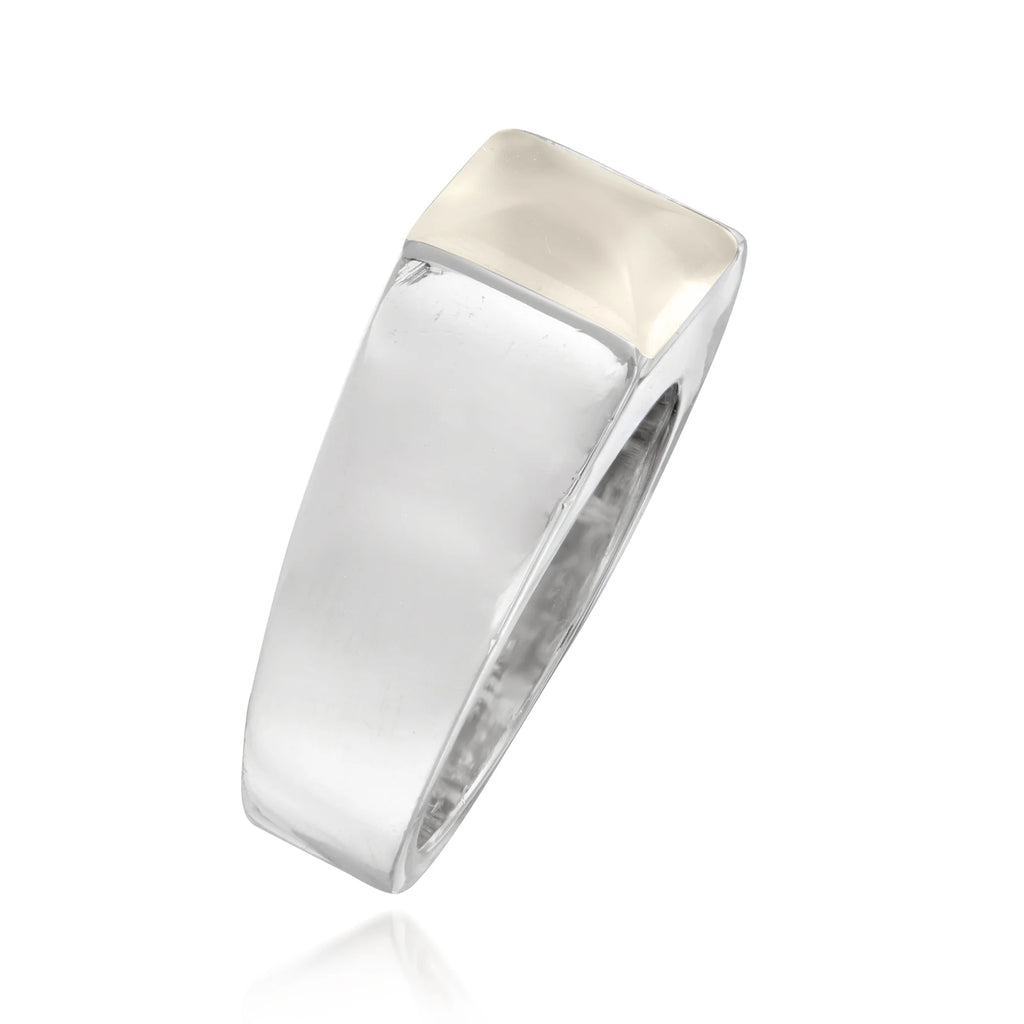 Vintage Cartier Moonstone Ring in 18kt White Gold A61700